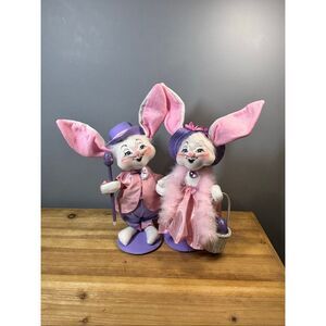 Big 12” Annalee Easter Parade Bunny boy and girl